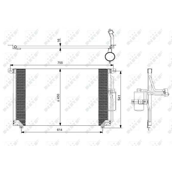 Слика на Ладник за клима NRF 35184