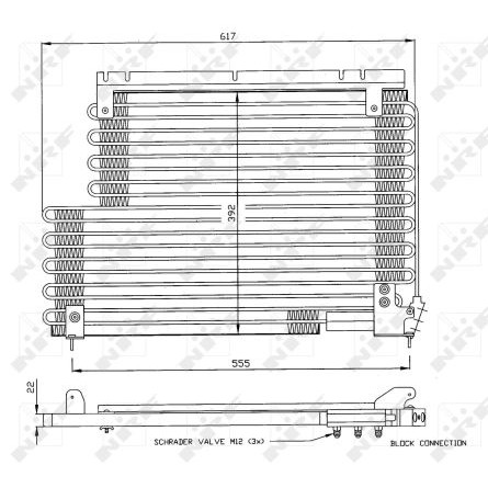 Слика на Ладник за клима NRF 35192 за Volvo 740 Estate (745) 2.3 - 156 коњи бензин