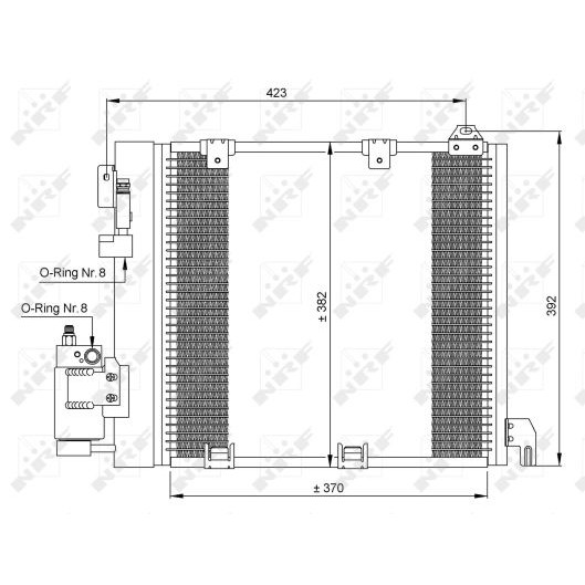 Слика на Ладник за клима NRF 35302