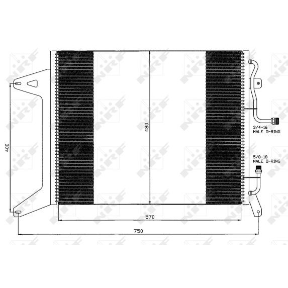 Слика на Ладник за клима NRF 35451 за камион Iveco Eurotech MP 240 E 30 PS - 301 коњи дизел