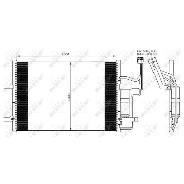 Слика на Ладник за клима NRF 35508