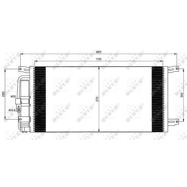 Слика на Ладник за клима NRF 35509