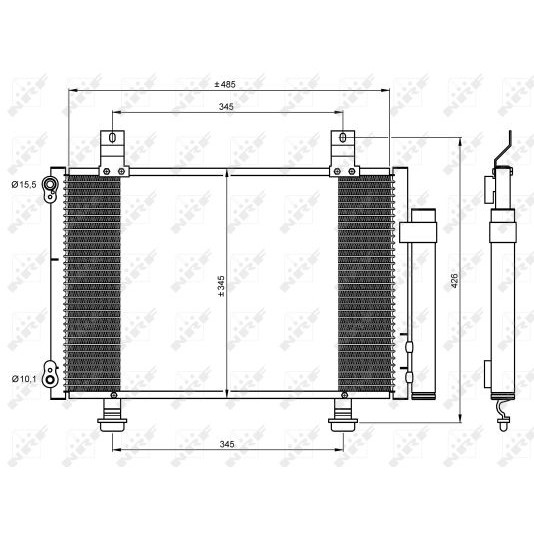 Слика на Ладник за клима NRF 35645