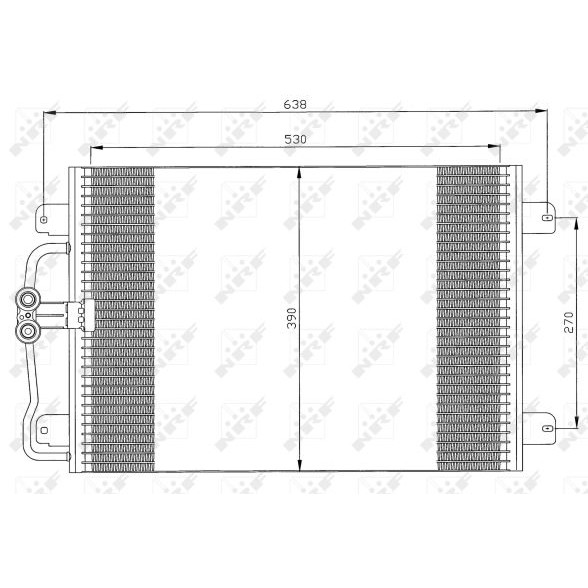 Слика на Ладник за клима NRF 35832 за Renault Megane 1 (BA0-1) 1.6 e (BA0F, BA0S) - 90 коњи бензин