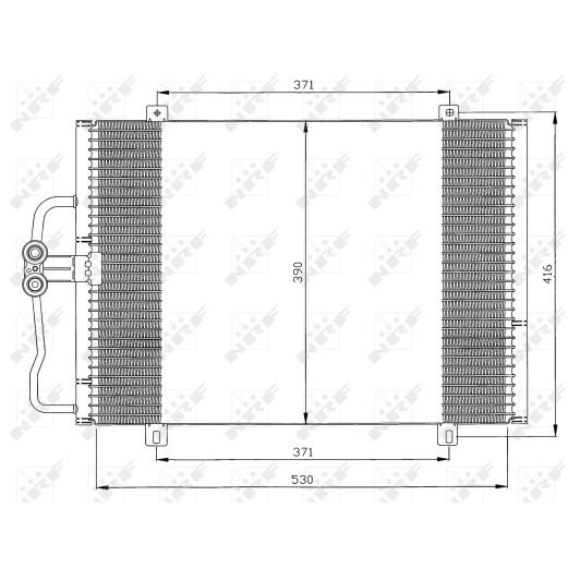 Слика на Ладник за клима NRF 35833 за Renault Megane 1 (BA0-1) 1.9 dTi (BA08, BA0N) - 98 коњи дизел