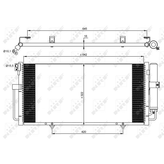 Слика на Ладник за клима NRF 35875