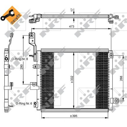 Слика на Ладник за клима NRF EASY FIT 350047