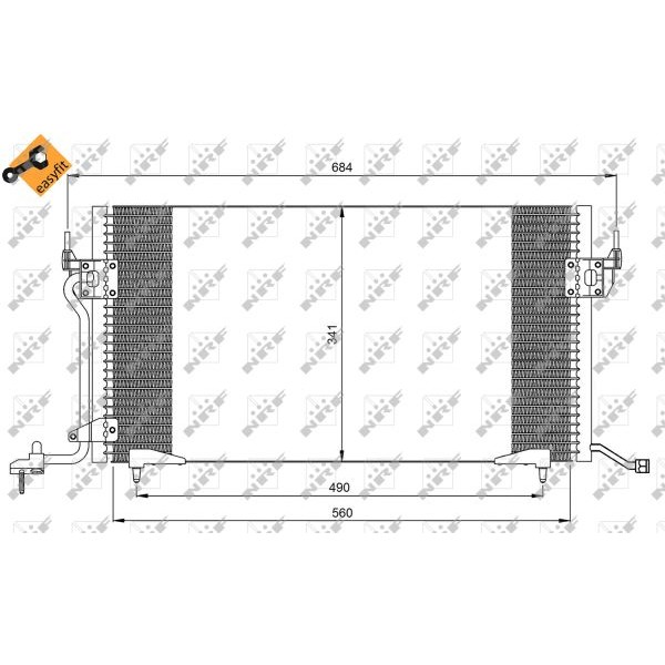 Слика на Ладник за клима NRF EASY FIT 35260 за Citroen Xsara Break N2 1.8 i Aut. - 101 коњи бензин