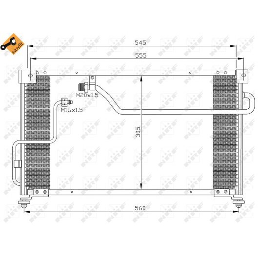 Слика на Ладник за клима NRF EASY FIT 35262