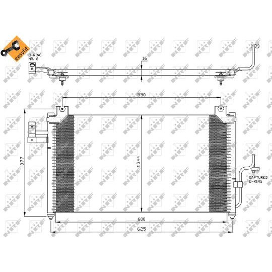 Слика на Ладник за клима NRF EASY FIT 35356