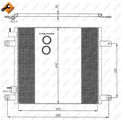 Слика на Ладник за клима NRF EASY FIT 35364