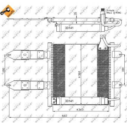 Слика на Ладник за клима NRF EASY FIT 35367 за VW Polo 3 Variant (6kv5) 1.4 - 54 коњи бензин