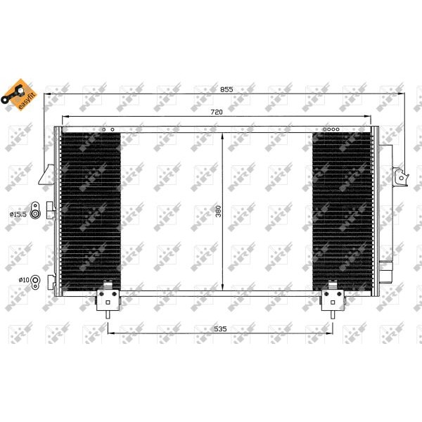 Слика на Ладник за клима NRF EASY FIT 35381