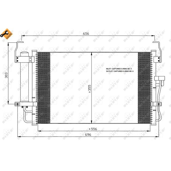 Слика на Ладник за клима NRF EASY FIT 35474