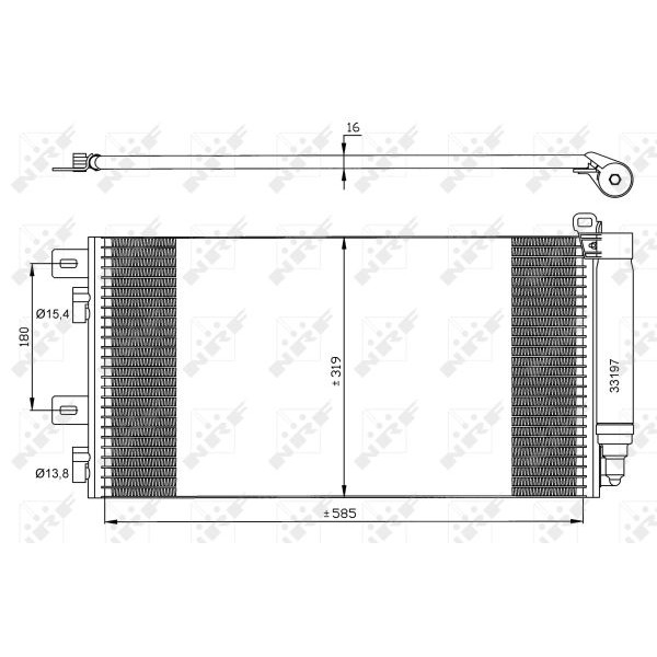 Слика на Ладник за клима NRF EASY FIT 35481 за Mini (R50,R53) Hatchback Cooper S - 170 коњи бензин