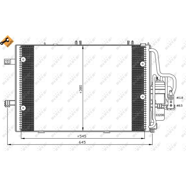 Слика на Ладник за клима NRF EASY FIT 35530