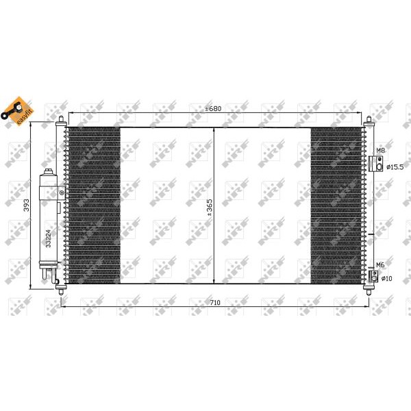 Слика на Ладник за клима NRF EASY FIT 35550