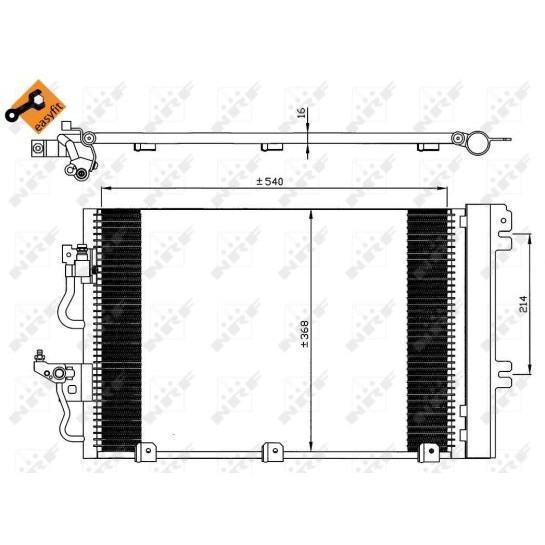 Слика на Ладник за клима NRF EASY FIT 35555