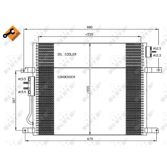 Слика на Ладник за клима NRF EASY FIT 35577