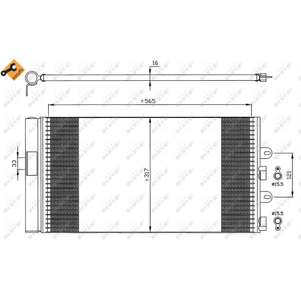 Слика на Ладник за клима NRF EASY FIT 35606