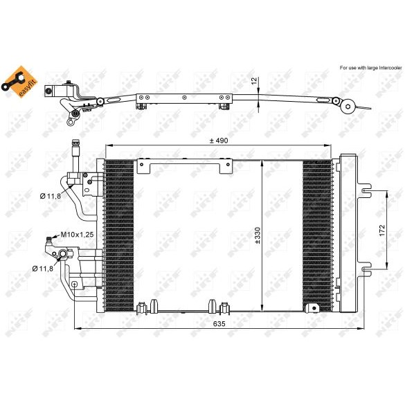 Слика на Ладник за клима NRF EASY FIT 35633