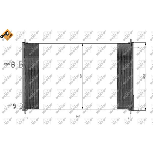 Слика на Ладник за клима NRF EASY FIT 35641 за Toyota RAV4 2.0 4WD - 158 коњи бензин