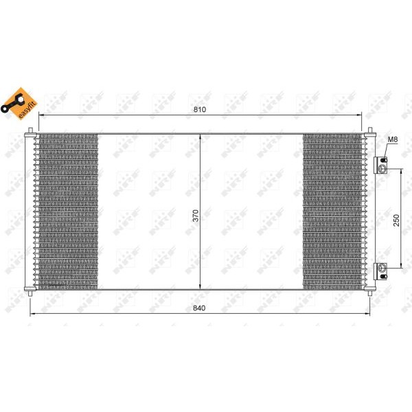 Слика на Ладник за клима NRF EASY FIT 35651 за Ford Transit BUS (FD,FB,FS,FZ,FC) 2.3 - 145 коњи бензин