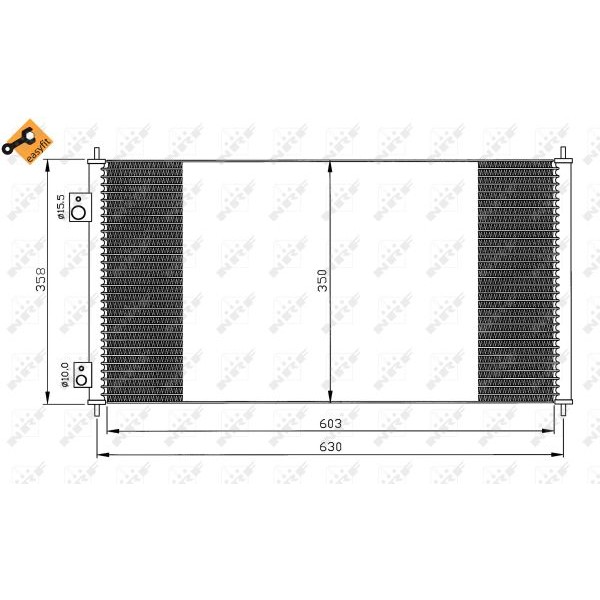 Слика на Ладник за клима NRF EASY FIT 35663