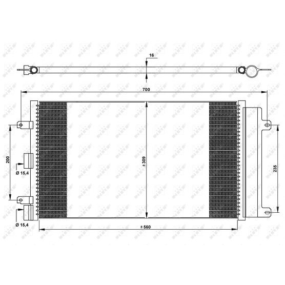 Слика на Ладник за клима NRF EASY FIT 35752