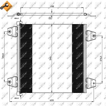 Слика на Ладник за клима NRF EASY FIT 35757