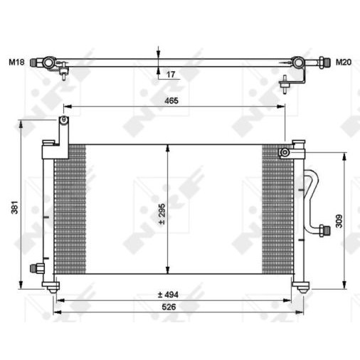 Слика на Ладник за клима NRF EASY FIT 35765