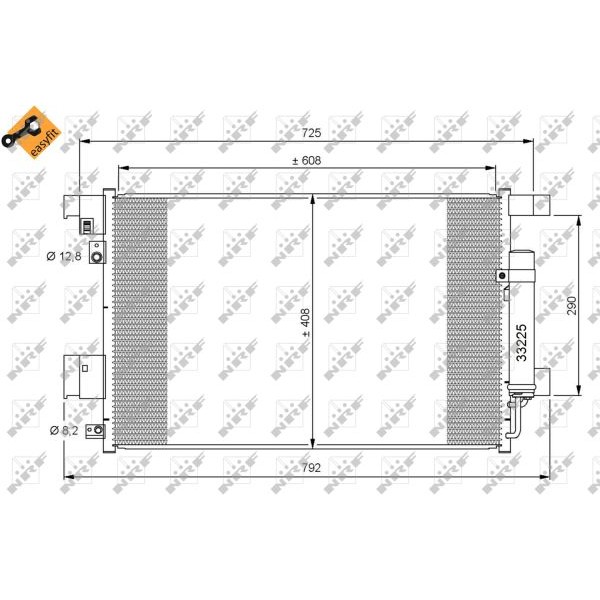 Слика на Ладник за клима NRF EASY FIT 35872 за Mitsubishi Lancer Ex Saloon (CY-ZA) 2.0 - 147 коњи бензин