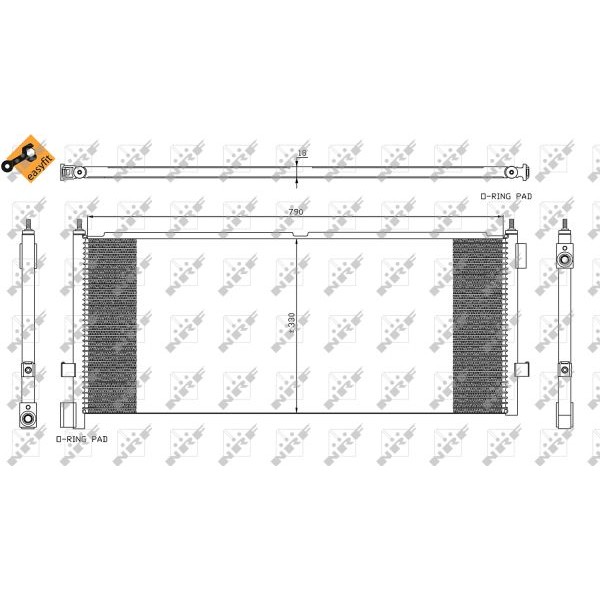 Слика на Ладник за клима NRF EASY FIT 35892