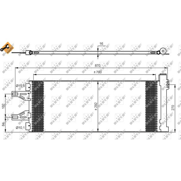 Слика на Ладник за клима NRF EASY FIT 35894