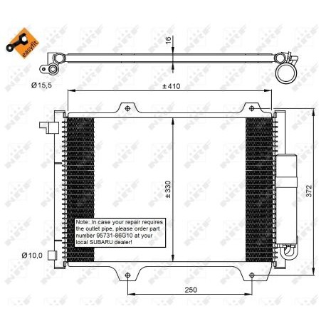 Слика на Ладник за клима NRF EASY FIT 35907