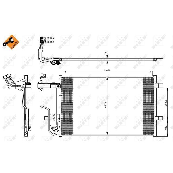 Слика на Ладник за клима NRF EASY FIT 35922