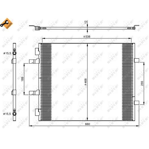 Слика на Ладник за клима NRF EASY FIT 35960