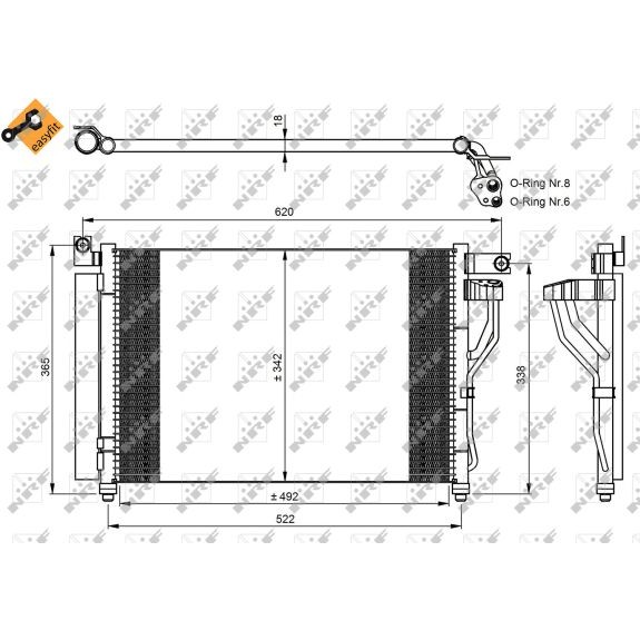 Слика на Ладник за клима NRF EASY FIT 35964