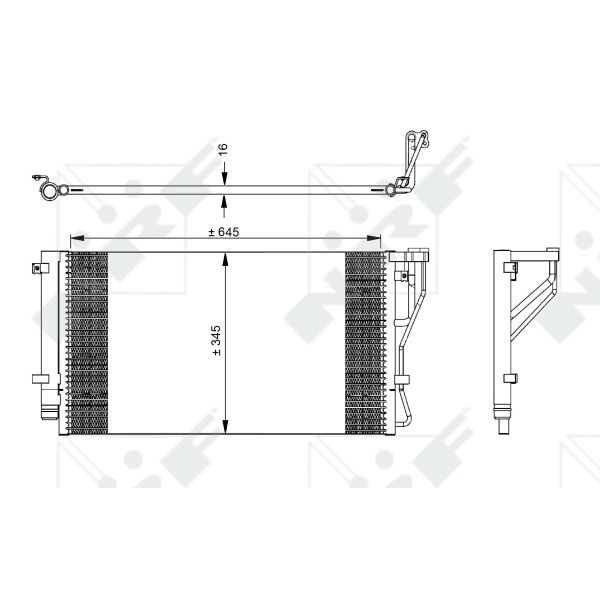 Слика на Ладник за клима NRF EASY FIT 35980