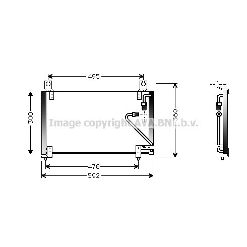 Слика на Ладник за клима PRASCO MZ5102 за Mazda 323 Saloon (BF) 1.4 - 60 коњи бензин