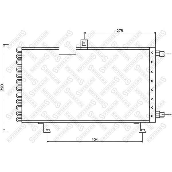 Слика на Ладник за клима STELLOX 10-45234-SX за Peugeot 205 Convertible (741B,20D) 1.9 CTi - 101 коњи бензин