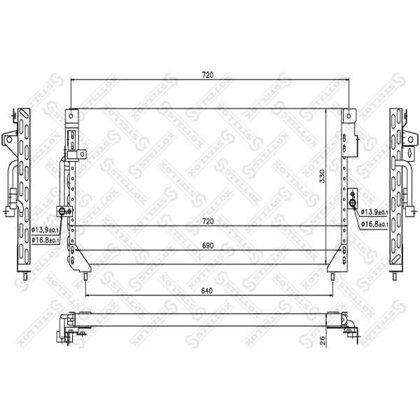 Слика на Ладник за клима STELLOX 10-45587-SX