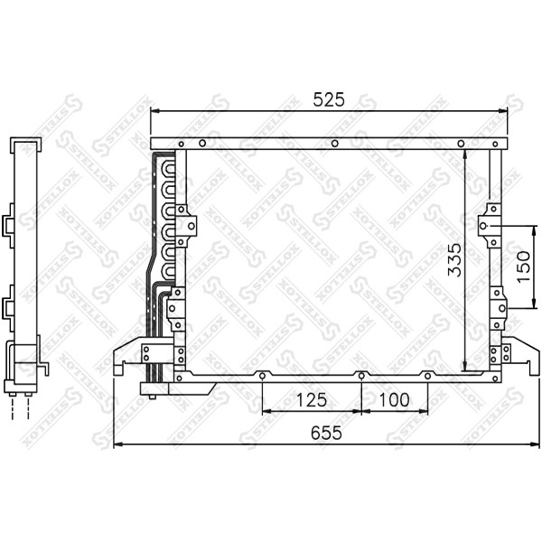 Слика на Ладник за клима STELLOX 10-45643-SX