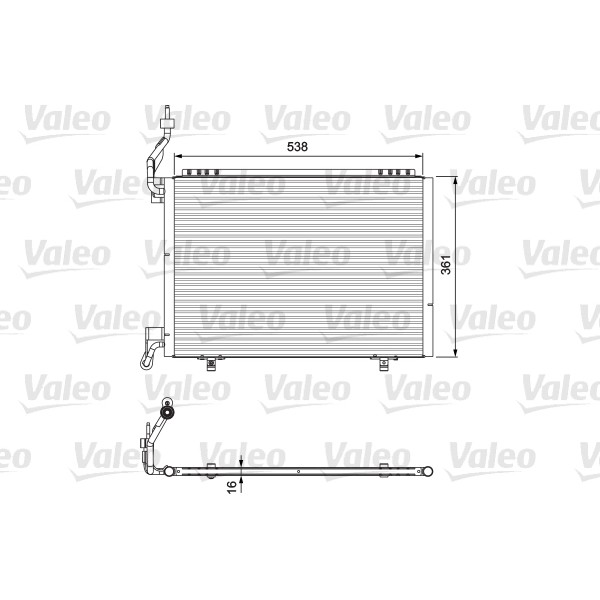 Слика на Ладник за клима VALEO 814074 за Ford Fiesta 6 1.6 TDCi - 95 коњи дизел