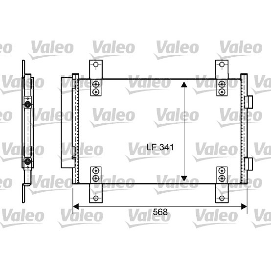 Слика на Ладник за клима VALEO 814081