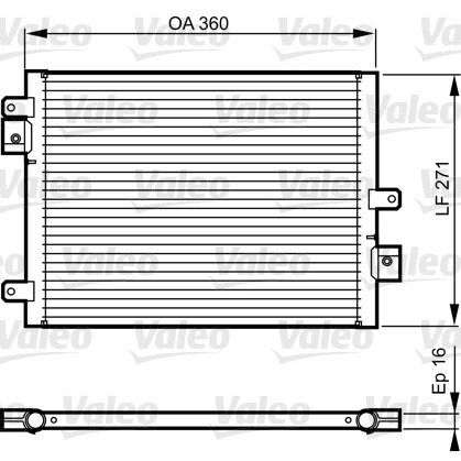 Слика на Ладник за клима VALEO 814167 за Porsche 911 Convertible (997) 3.6 Carrera - 329 коњи бензин