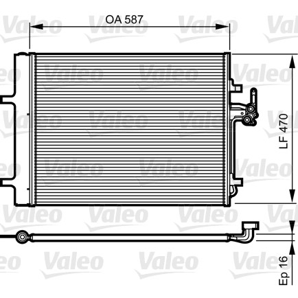 Слика на Ладник за клима VALEO 814184 за Ford Mondeo 4 Saloon 2.5 - 220 коњи бензин