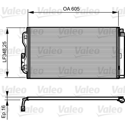 Слика на Ладник за клима VALEO 814190