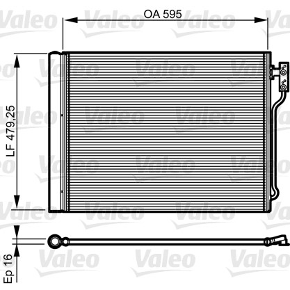 Слика на Ладник за клима VALEO 814192