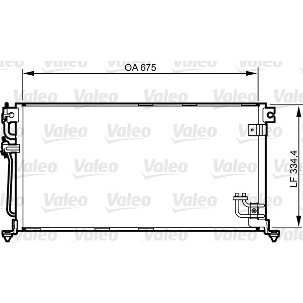 Слика на Ладник за клима VALEO 814272 за Mitsubishi Lancer Saloon (CS A) 1.8 - 121 коњи бензин